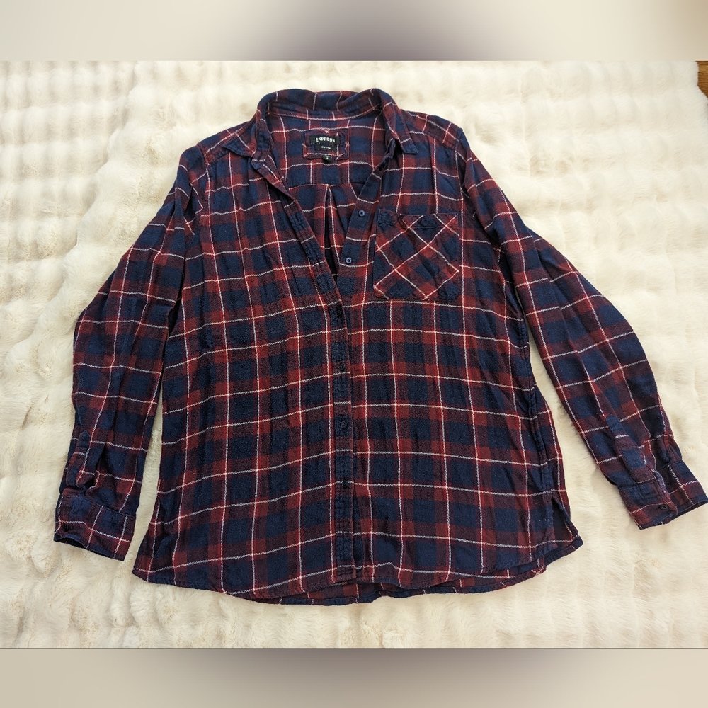 Plaid boyfriend flannel